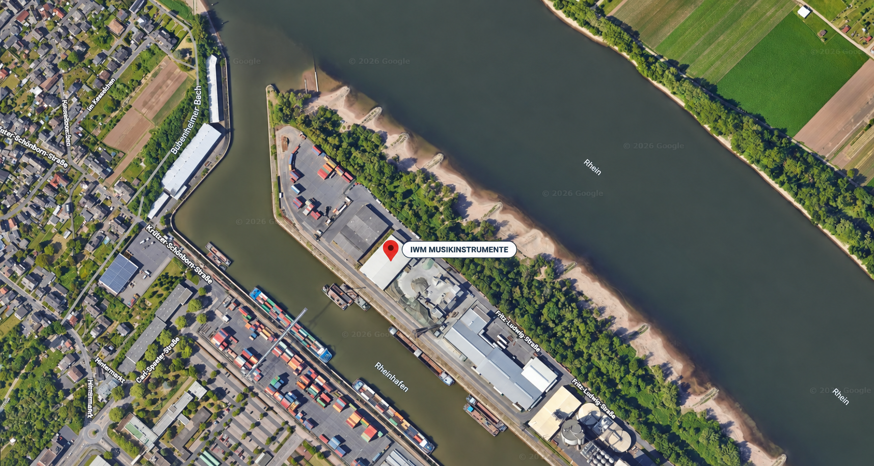 Standort von IWM Musikinstrumente am Rheinhafen in Koblenz